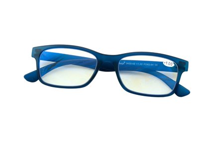 Reader Grilamid (TR90) matt blue 
polycarbonate HMC lenses
